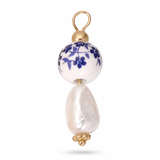 Porcelain Bead With Pearl CW005
