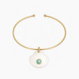 THE GEMSTONE SHELLY CHOKER | QUARTZ