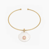 THE GEMSTONE SHELLY CHOKER | QUARTZ