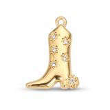 Pave Flower Cowboy Boot CW034