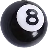 Focal Bag Charm: 8 Ball BC017