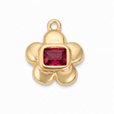 Flower with Pink Gem HF014