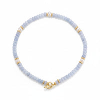THE PENDANT BAR | BLUE LACE AGATE BEADED BASE