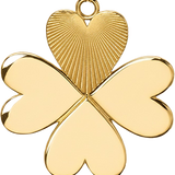 Medium 4-Leaf Clover Hearts HF015