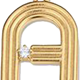 PENDANT BAR LETTER A (SATIN) PLET001