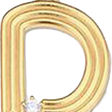 Pendant Bar Letter D (SATIN) PLET004