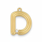 Pendant Bar Letter D (SATIN) PLET004