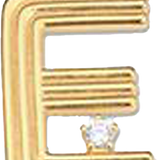 Pendant Bar Letter E (SATIN) PLET005