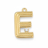 Pendant Bar Letter E (SATIN) PLET005