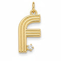 Pendant Bar Letter F (SATIN) PLET006