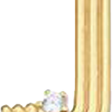 Pendant Bar Letter J (SATIN) PBAR010