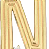 Pendant Bar Letter N (SATIN) PBAR013