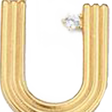 Pendant Bar Letter U (SATIN) PBAR021