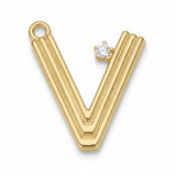 Pendant Bar Letter V (SATIN) PBAR022