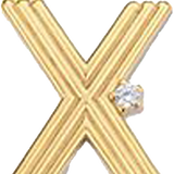 Pendant Bar Letter X (SATIN) PBAR024