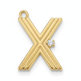 Pendant Bar Letter X (SATIN) PBAR024