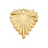 Fluted Gold Heart HF002