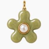 THE GROOVY GEMSTONE FLOWER | OLIVE JADE