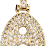Focal Bag Charm: Pave Letter A Bag Charm BC031
