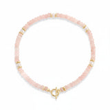 THE PENDANT BAR | ROSE QUARTZ BEADED BASE
