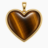 THE PUFFY GEMSTONE HEART | TIGER'S EYE