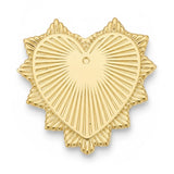 Classic Gold Heart Pendant P001
