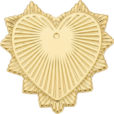 Classic Gold Heart Pendant P001