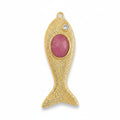 THE GOLD FISHY | DARK PINK RHODONITE