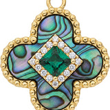Green Iridescent Clover