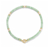 THE PENDANT BAR | GREEN AVENTURINE BEADED BASE