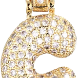 Pave Letter C Bag Charm BC033