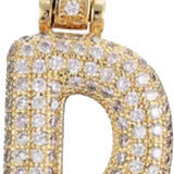 Focal Bag Charm: Pave Letter D Bag Charm BC034