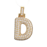 Focal Bag Charm: Pave Letter D Bag Charm BC034