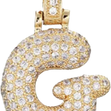 Focal Bag Charm: Pave Letter G Bag Charm BC037
