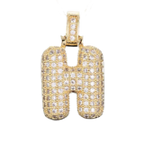 Focal Bag Charm: Pave Letter H Bag Charm BC038