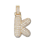 Pave Letter K Bag Charm BC041
