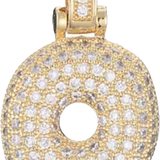 Focal Bag Charm: Pave Letter O Bag Charm BC044