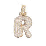 Focal Bag Charm: Pave Letter R Bag Charm BC048