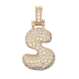 Pave Letter S Bag Charm BC049