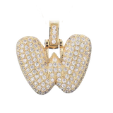 Focal Bag Charm: Pave Letter W Bag Charm BC053