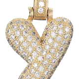 Focal Bag Charm: Pave Letter Y Bag Charm BC055
