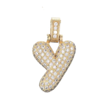 Focal Bag Charm: Pave Letter Y Bag Charm BC055