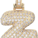 Focal Bag Charm: Pave Letter Z Bag Charm BC056