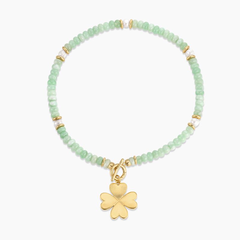 PENDANT BAR FAVE | THE LUCKY CLOVER ON GREEN AVENTURINE