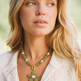 THE GROOVY GEMSTONE FLOWER | OLIVE JADE