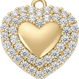 Heart with Pave Border HF039