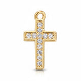 Tiny Cross With Pave S029